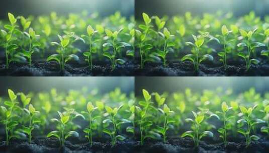 新生命在希望之光中萌发高清在线视频素材下载