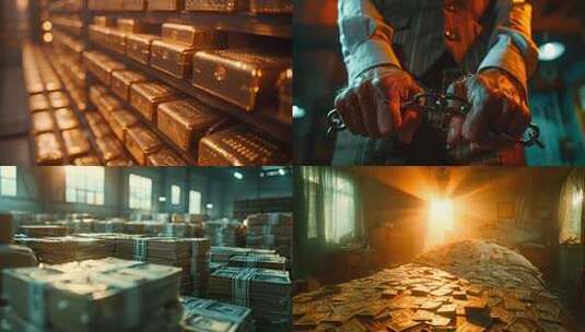 男子双手戴手铐特写高清在线视频素材下载