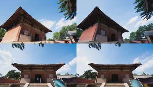 【4K】忻州五台山 南禅寺延时 唐代建筑高清在线视频素材下载