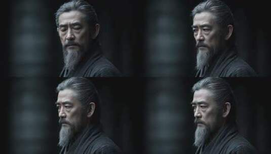 唐朝历史人物特写镜头展现岁月感高清在线视频素材下载