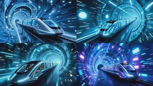 地铁时空隧道穿梭合集4K高清在线视频素材下载