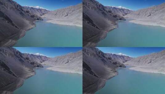 航拍新疆喀什帕米尔高原班迪尔湖高清在线视频素材下载
