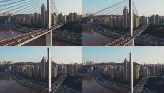 重庆城市桥梁交通高清在线视频素材下载
