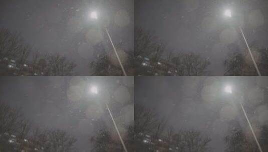 落雪的天空高清在线视频素材下载