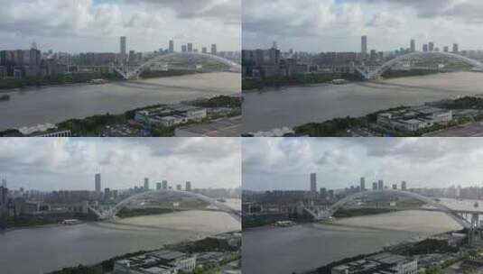 上海卢浦大桥江景高清在线视频素材下载