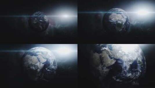 太空 地球 俯冲 星球高清在线视频素材下载