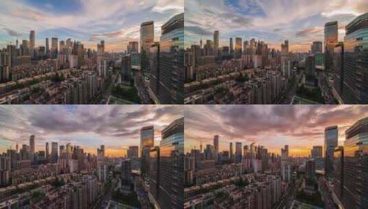 8K实拍广州珠江新城日落高清在线视频素材下载
