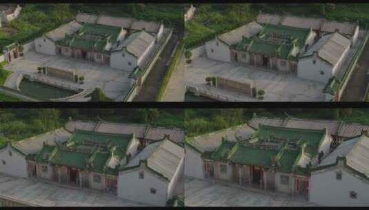 潮汕地区传统古建筑8K航拍高清在线视频素材下载