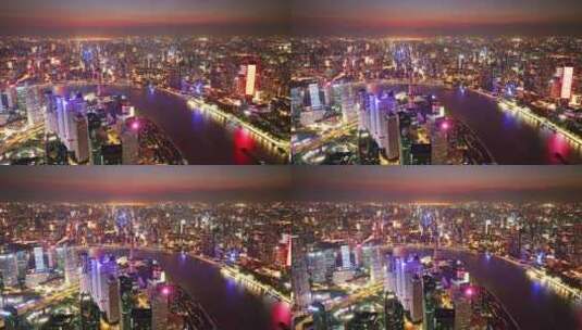 上海城市夜景高清在线视频素材下载