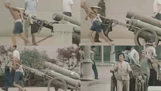 1972年南京街头历史影像高清在线视频素材下载