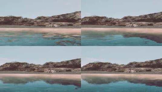 海洋中的玄武岩高清在线视频素材下载