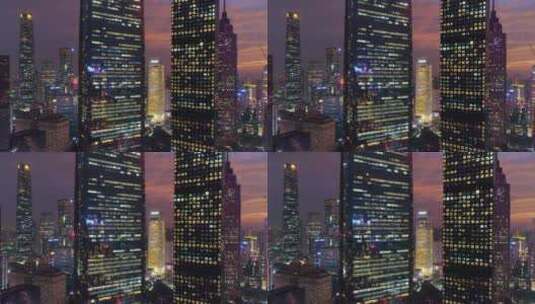 广州珠江新城夜景03高清在线视频素材下载