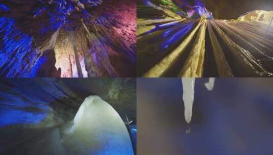 雪玉洞喀斯特洞穴高清在线视频素材下载