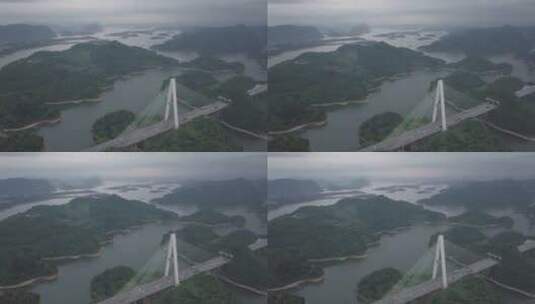 贵州·贵阳·清镇市·红枫湖风景区·红枫大桥16高清在线视频素材下载