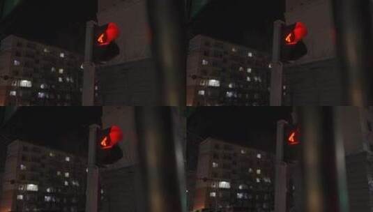 4K电影感城市街景素材【人行红灯】高清在线视频素材下载