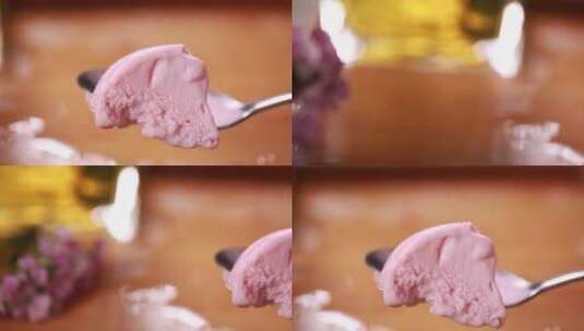 丝滑冰激凌自制冰淇淋高清在线视频素材下载