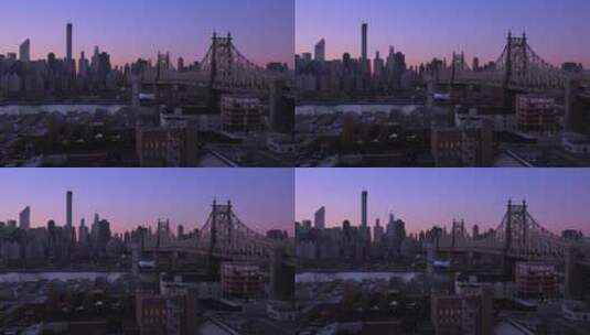 纽约城市夜景高清在线视频素材下载