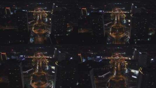 航拍湖南长沙城市风光高清在线视频素材下载