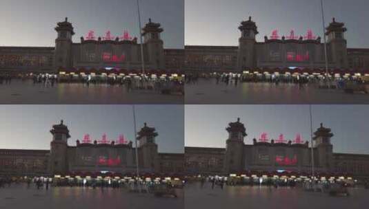 北京站4K实拍原素材高清在线视频素材下载