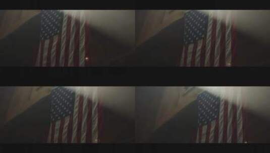 阳光下的国旗高清在线视频素材下载