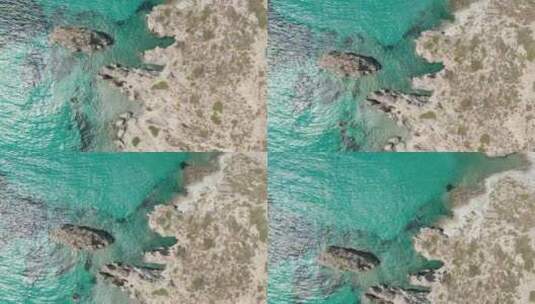 用水晶般清澈的海水拍下的海边照片高清在线视频素材下载