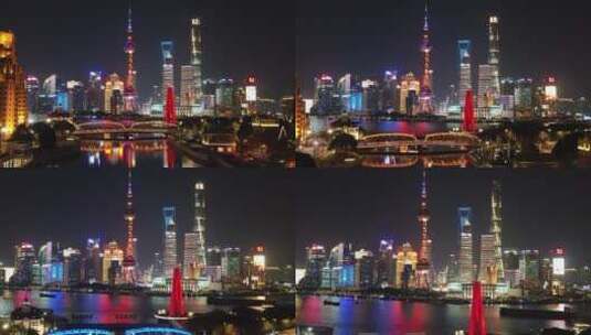 上海外白渡桥，环绕镜头高清在线视频素材下载