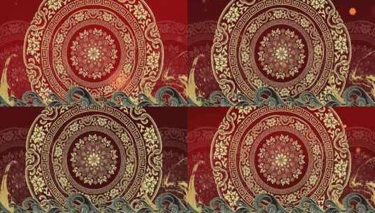 舞狮LED背景高清在线视频素材下载