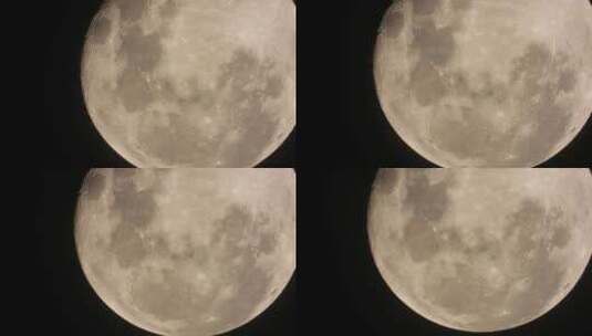 高分辨率镜头下的月球高清在线视频素材下载
