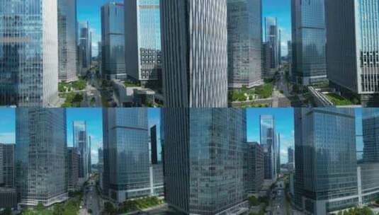 广西绿城南宁航拍城市风光现代化高楼建筑群高清在线视频素材下载