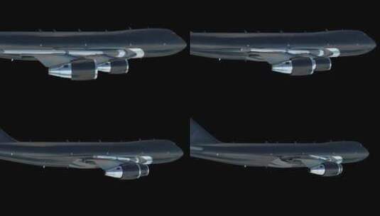 飞机飞行模型反射素材5高清在线视频素材下载