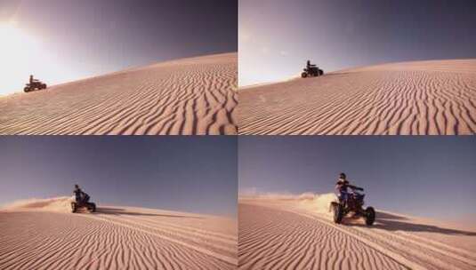 沙漠骑行者高清在线视频素材下载
