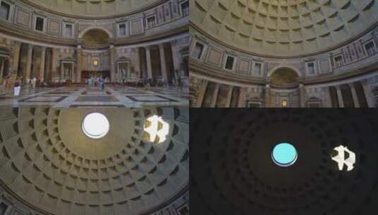 意大利古罗马万神殿高清在线视频素材下载
