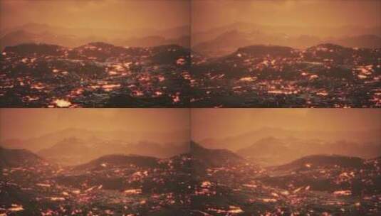 惊人的火山爆发和爆炸冲击波特写镜头高清在线视频素材下载