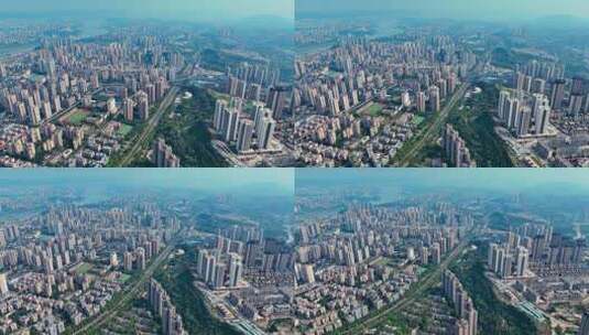 重庆城市建筑航拍高清在线视频素材下载