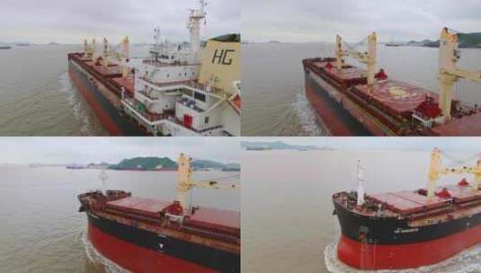 海上货轮高清在线视频素材下载
