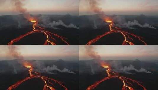 格尔丁达加尔斯戈斯火山【4K]高清在线视频素材下载