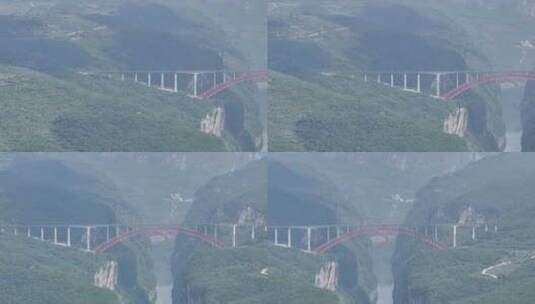 贵州鸭池河大桥航拍高清在线视频素材下载