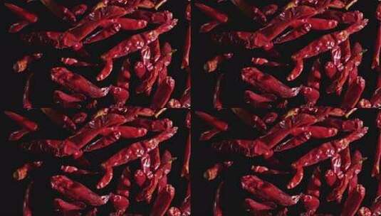 干辣椒微距特写画面高清在线视频素材下载