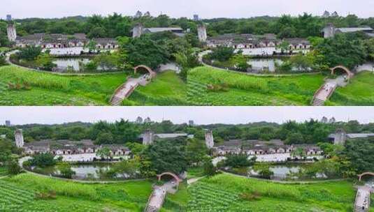 4K航拍深圳龙华版画基地7高清在线视频素材下载