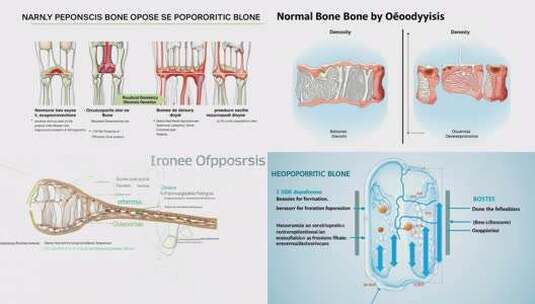 模拟骨骼课件骨质疾病图解 (5)~1高清在线视频素材下载