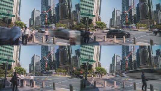 新加坡城市街道延时高清在线视频素材下载