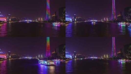 广州夜城延时高清在线视频素材下载