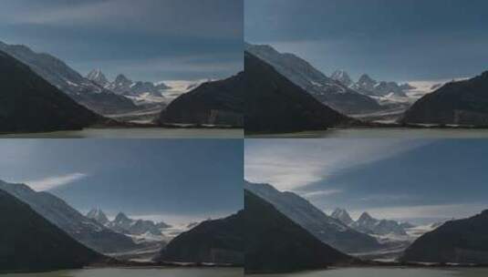 西藏来古冰川星空银河高清在线视频素材下载