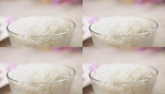 主食大米饭高清在线视频素材下载