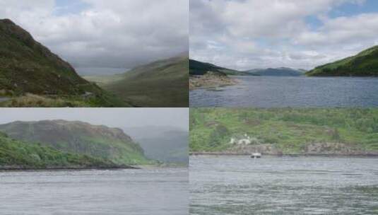 苏格兰西海岸海峡高清在线视频素材下载