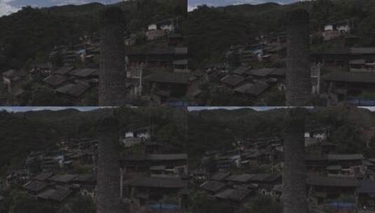 云南大山里的村落高清在线视频素材下载