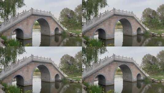北京圆明园拱桥高清在线视频素材下载