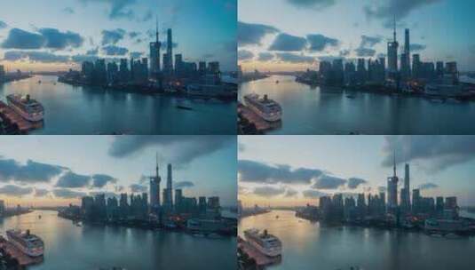 上海外滩夕阳高清在线视频素材下载