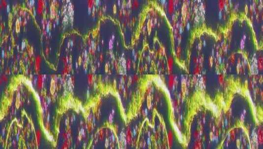 粒子花海 花瓣 艺术流体高清在线视频素材下载