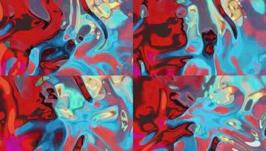 色彩鲜艳高端流体反光模拟动画贴图材质13高清在线视频素材下载